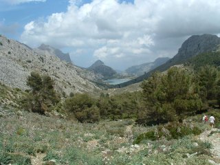 Da wollten wir noch hin, Ende der Wanderung ist der Stausee oberhalb Sollers.