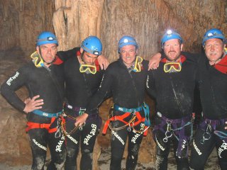 Wir hatten es geschafft und feierten unsere zweite bezwungene H&ouml;hle auf Malle.