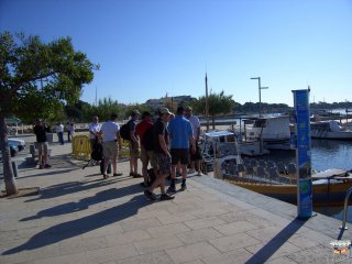 Vor der Abfahrt zur Insel Cabrera