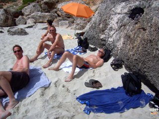 Pause am Strand der Calo des Moro